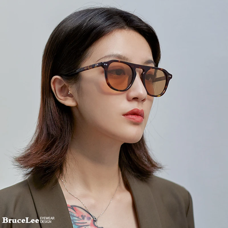 Новинка 2020 ацетатные поляризационные солнцезащитные очки мужские Модные