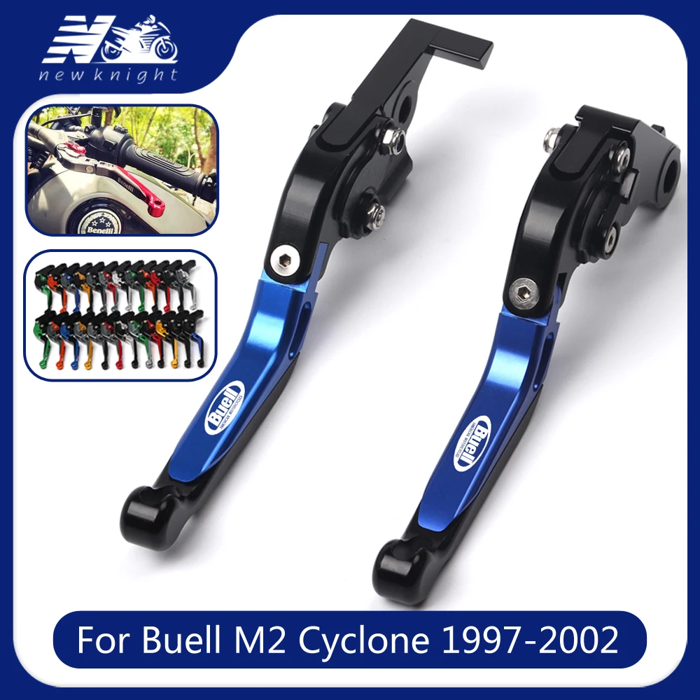 

For Buell M2 Cyclone 1997 1998 1999 2000 2001 2002 Motorcycle Accessories CNC Adjustable Folding Extendable Brake Clutch Lever