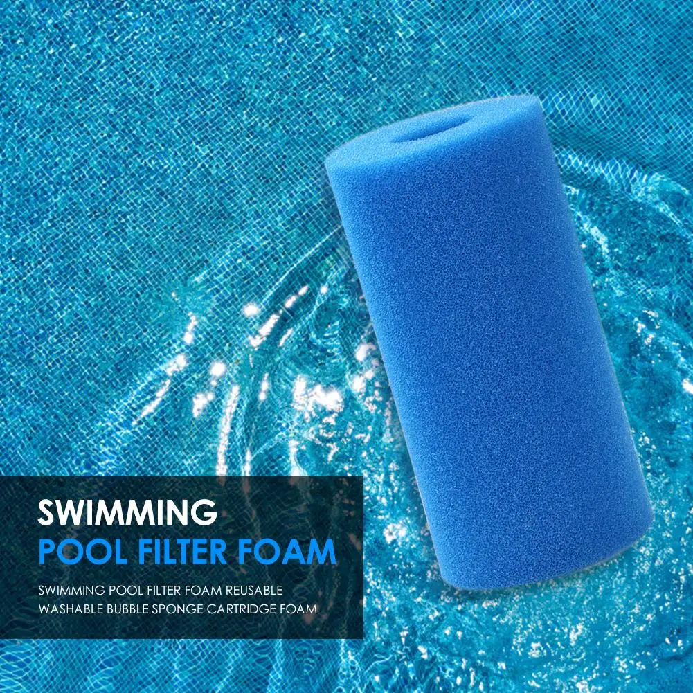 

Reusable Swimming Pool Filter Washable Cylindrical Sponge Cartridge Cotton Foam Swimming Pond Replacement Accessories