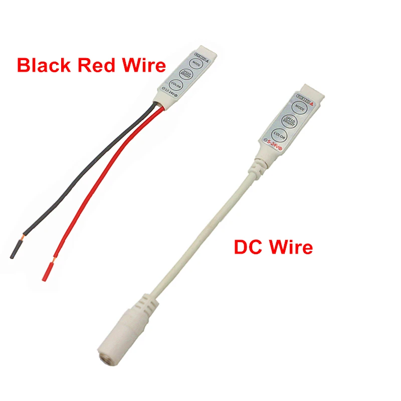 Мини 3Key RGB светодиодный контроллер DC 5 в 12 В 24 режим/скорость/яркий/цветной