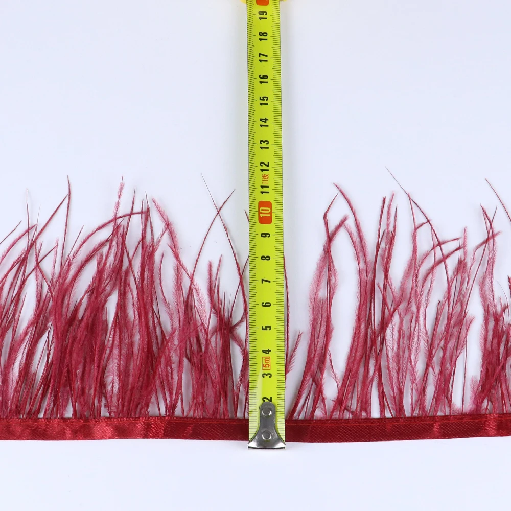 Страусиные перья отделка для одежды шитье шлейф на ленте свадебное украшение