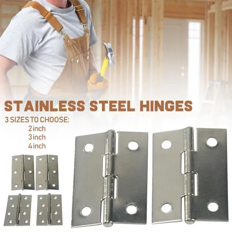 2 шт. петли из нержавеющей стали для мебели 4 дюйма|Петли шкафа| |