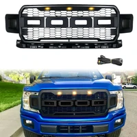 Ship From USA For F-150 Racing Grill For F150 Raptor Grills Cover 2018 2019 2020 Black Front Grills Mesh Radiator Grille Cover