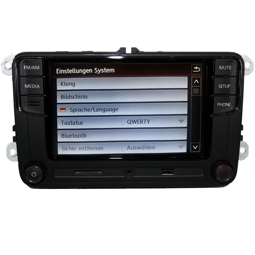 6," автомобильный стерео RCD330G+, MirrorLink, BT, USB, AUX, для VW Golf, Caddy, Polo, Passat, Tiguan