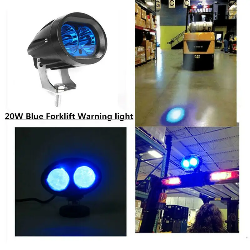 Вилочный погрузчик светодиодный синий Предупреждение лампа крыши тележки