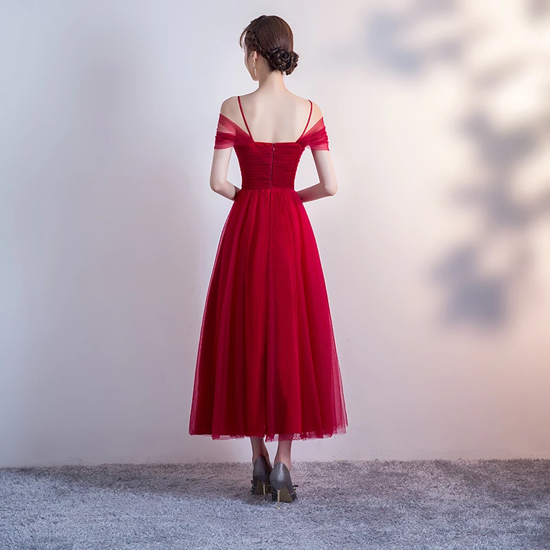 Платья для подружки невесты серого размера плюс Tulleillusion длина ниже колена