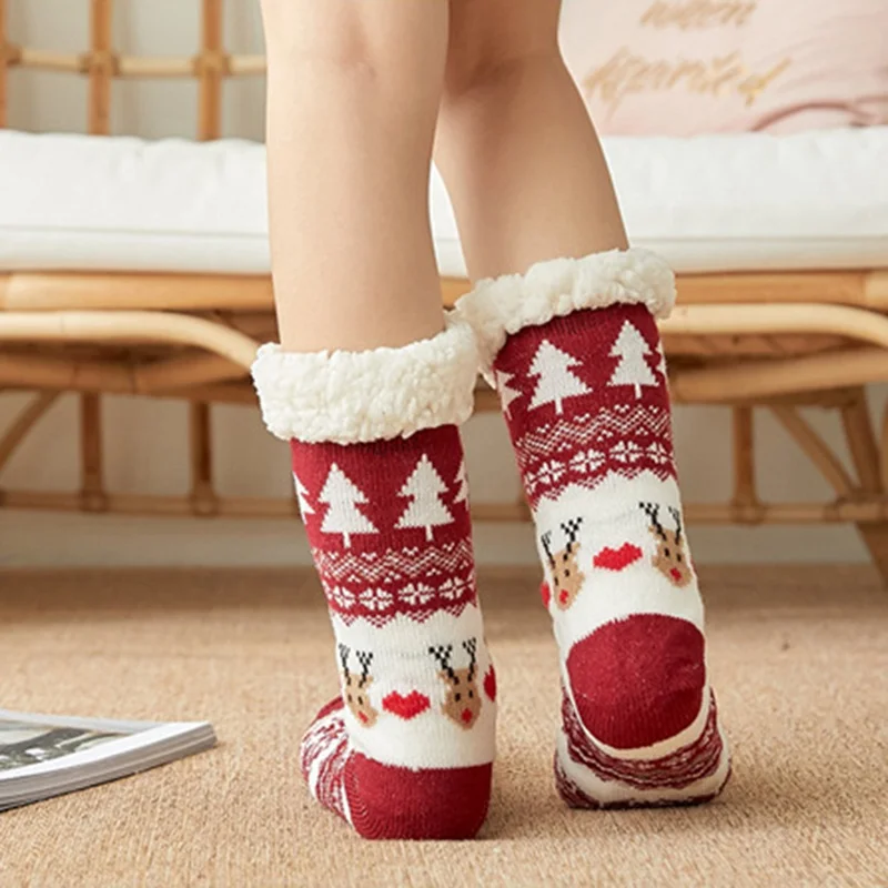 

Ladies Soft Fluffy Bed Socks Winter Warm Lounge Slipper Fleece Sock