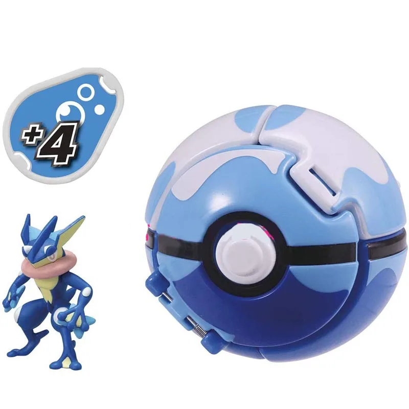 

TOMY Pokemon Anime EMC Ninja Frog Greninja Action Figures Throwing Pokeball Animation Derivatives Model Toys