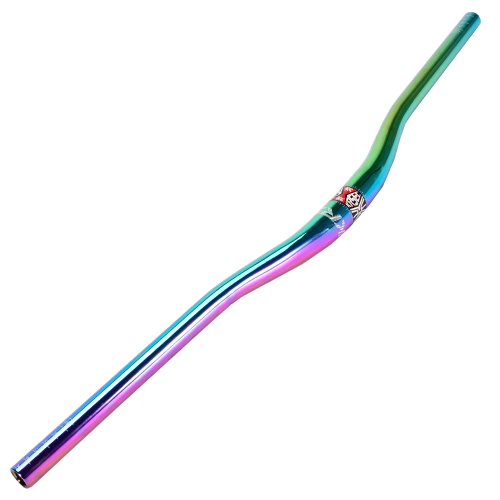 Rainbow MTB Bicycle Handlebar FR XC AM DH downhill Racing Bike Rise handlebar 31.8mm*800mm Mountain Road Colorful | Спорт и