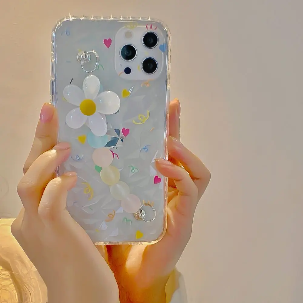 Прозрачный чехол для телефона с бриллиантами и цветами для iphone 12 Pro Max X XS XR 7 8 Plus, защитный чехол с цветочным рисунком для iphone 11, чехол