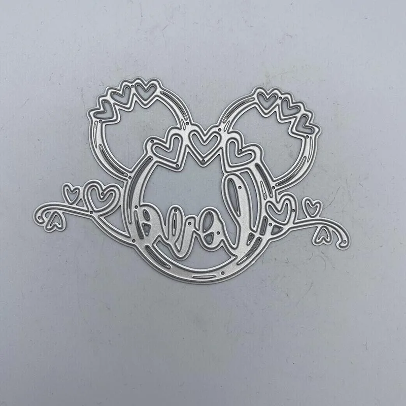 

Metal Cutting Dies LOVE Heart Ring Mold Decoration Scrapbooking Embossing Paper Craft Mould Punch Stencils