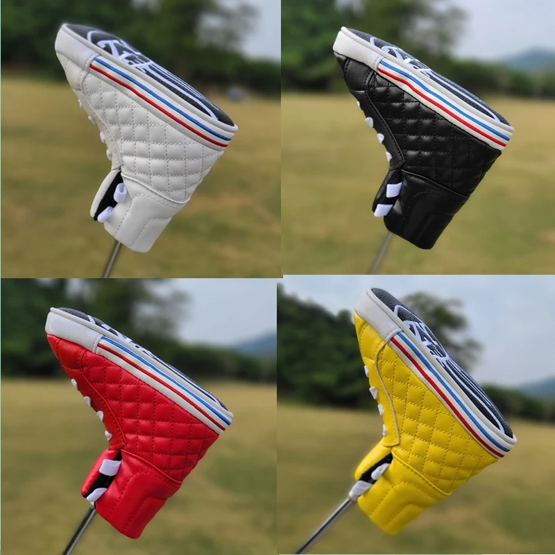 Korea Shoe Style Golf Head Cover PU Club Accessories Blade Straight Putter Headcovers Professional Protector Leather Case New