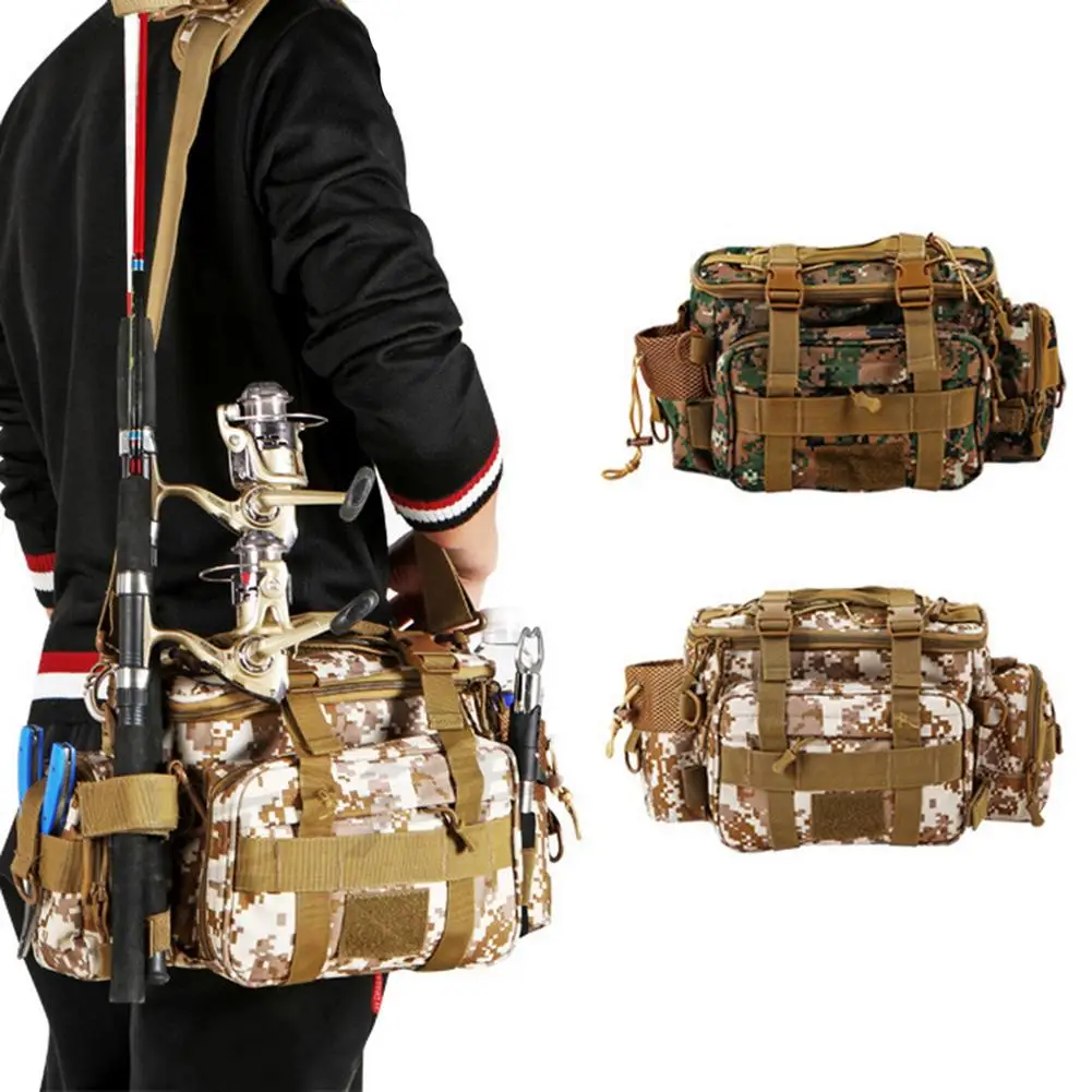 

Fishing Tackle Bag Luya Equipment Bag Tear-Resistant Storage Bag Fishing Gear Rod Storage Bag Tear-resistant Oxford Cloth