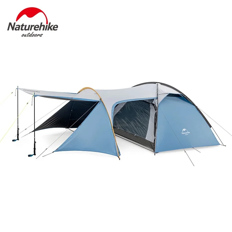 

Naturehike Factory Sell large space tent one room one hall 3 person tent outdoor camping self-driving rainproof windproof tent