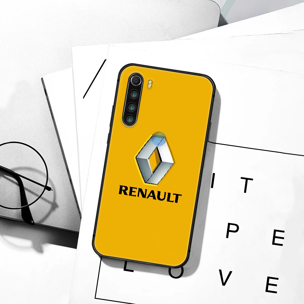 

Renault Rs Car Logo Phone Case For XIAOMI Redmi 8 9 9C Note 6 7 8 9 9S K20 K30 K40 Pro Plus black Coque Silicone Prime Luxury