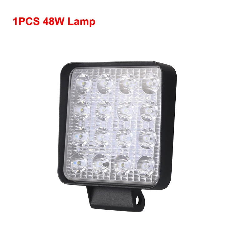 1Pcs 48W Lamp Nlpearl 2x4 дюймов Автомобильный светильник в сборе 42 Вт 48 Вт светодиодный противотуманный светильник s для грузовиков Рабочий СВЕТОДИОДНЫЙ светильник для 4x4 внедорожника ATV UTV трактор 12 В 24 В - Цвет: 1Pcs 48W Lamp