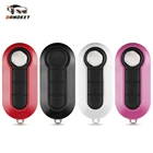 Dandkey складной Автомобильный ключ с 3 кнопками для Fiat 500 Punto Ducato Stilo, Panda чехол для пульта дистанционного управления, чехол для бесключевого доступа SIP22