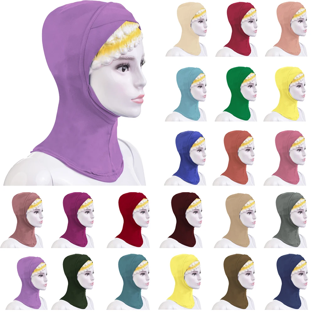 Мусульманский шарф с крестом внутренняя шапка хиджаба мусульманская полным