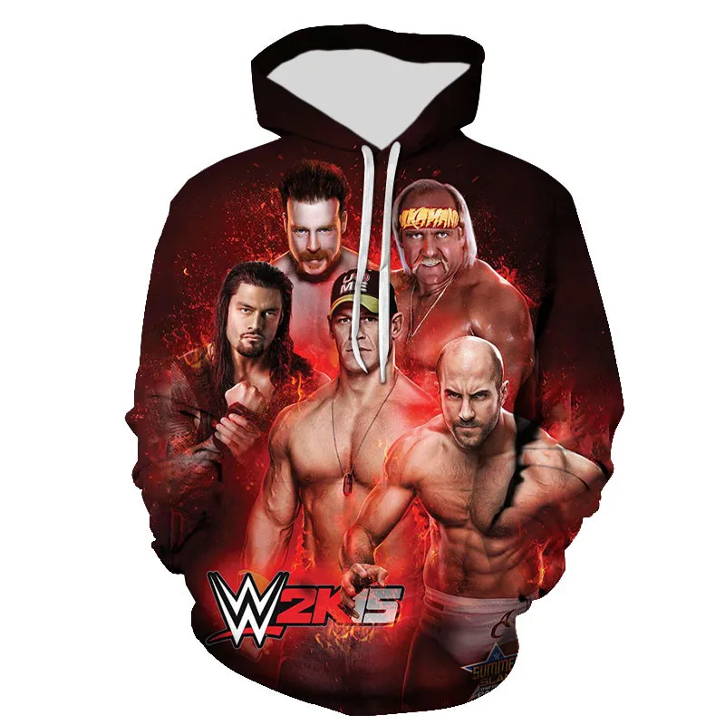 

Streetwear Fashion WWE John Cena Dwayne Douglas Johnson Hoodies Men Women Children Sweatshirts Cool 3D Print Pullover