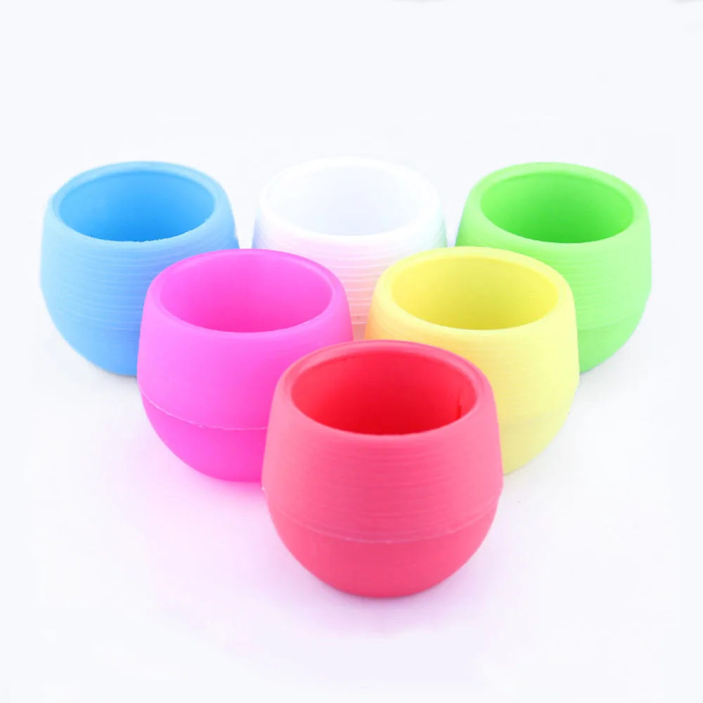 Мини-горшок для цветов круглый пластиковый горшок сочные растения цветные