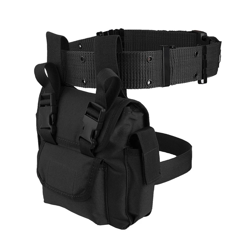 

Hiking Hunting Camping Cycling Molle Drop Leg Bag Military 1000D Nylon Waterproof Men Tactical Waist Pack Leg Travel Belt Bag
