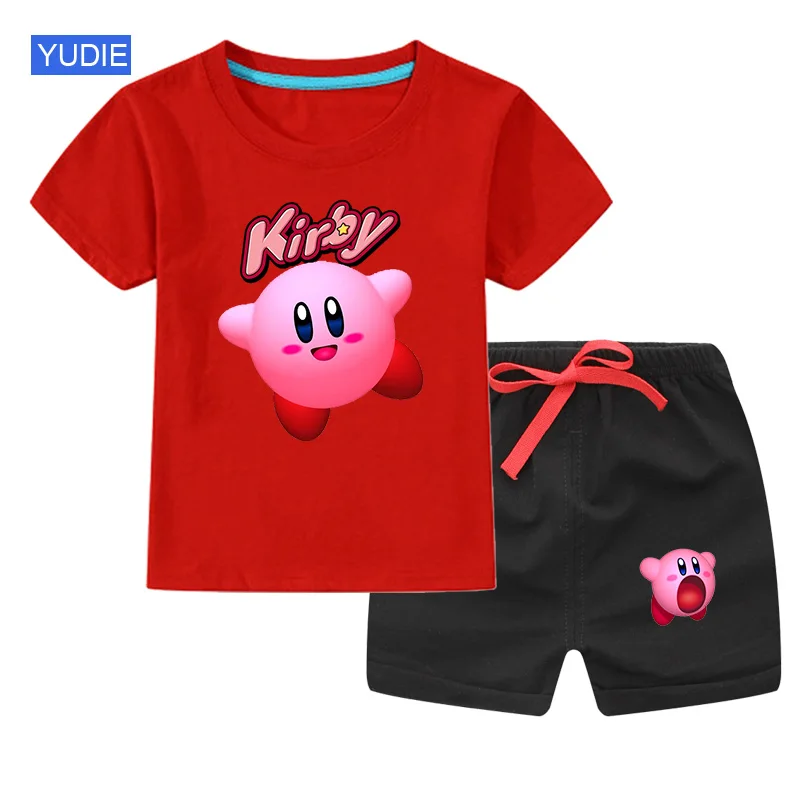 

Boys' Clothing Sets 2020 New Summer Round Neck T-shirt Baby Short-sleeved Suit Kids Clothing2-7 Years Children Clothes 2PCS