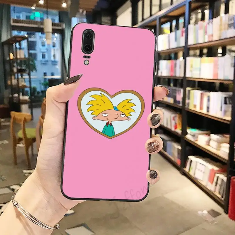 

Hey Arnold American cartoon Phone Case For Huawei honor Mate P 10 20 30 40 i 9 8 pro x Lite smart 2019 nova 5t
