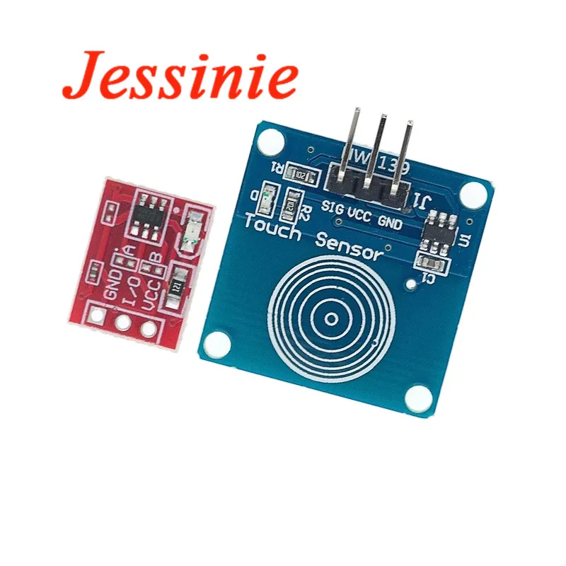 Сенсорный модуль переключателя TTP223 сенсорная кнопка с самоблокировкой/без