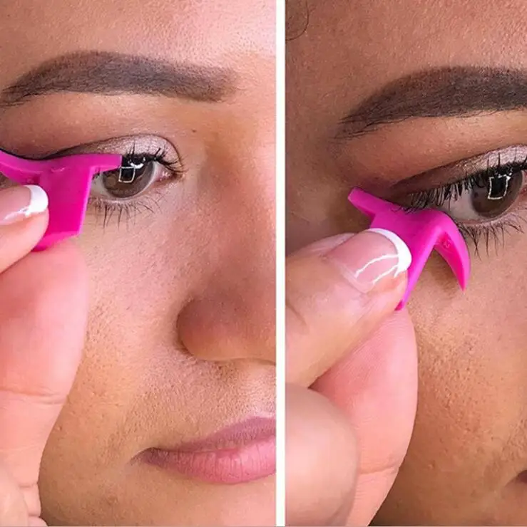 Подводка для глаз штамп шаблоны трафарет модели профессиональный макияж новый