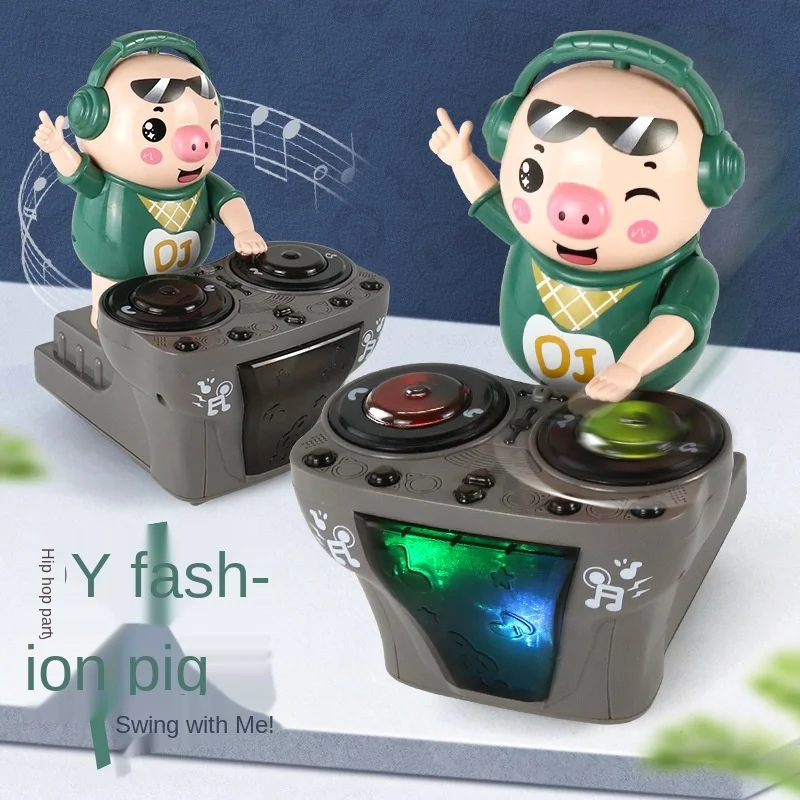 

2021Hot Pig Electric Toy Car Disco Party Swing Fidgety Toy Music Sound Light Toy Pig Doll Dance Boy Girl Gift Toy Christmas Gift