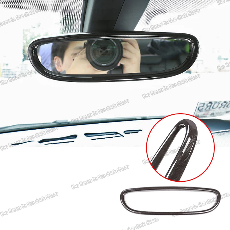 

Lsrtw2017 for Bmw X1 X2 F48 F39 Car Interior Reaview Frame Trims Interior Accessories Chrome 2016 2017 2018 2019 2020 Auto