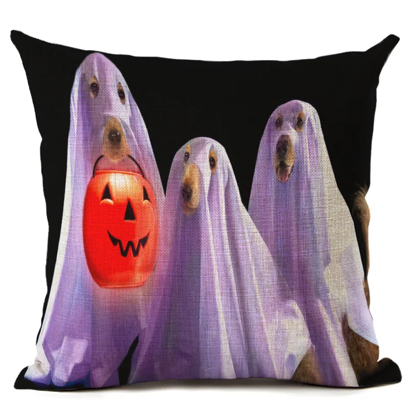 Украшение для дома на Хэллоуин наволочка домашних животных собак привидение