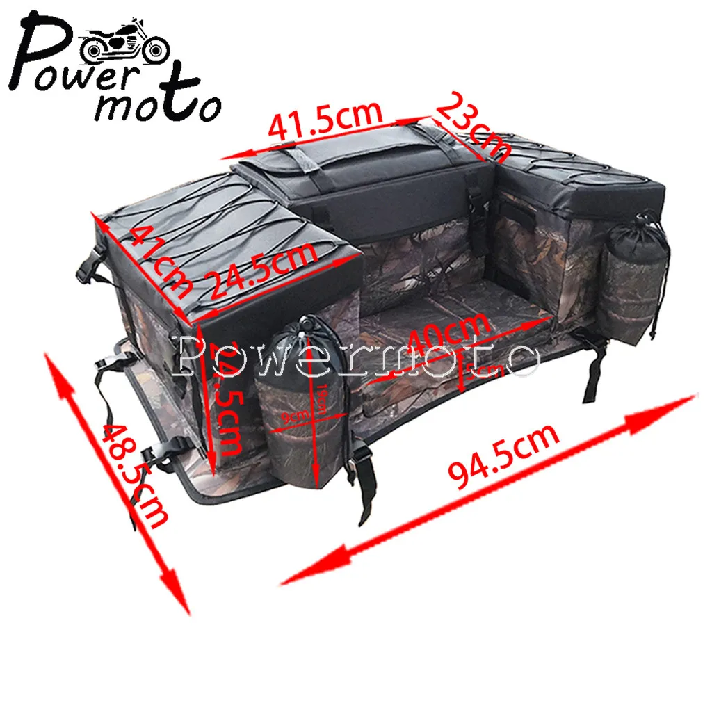 

ATV Rear Luggage Storage Bag 600D Oxford Rear Rack Gear Bag Mountain Bike Rear Shelf Luggage Bag Travel Bag Finishing Storage