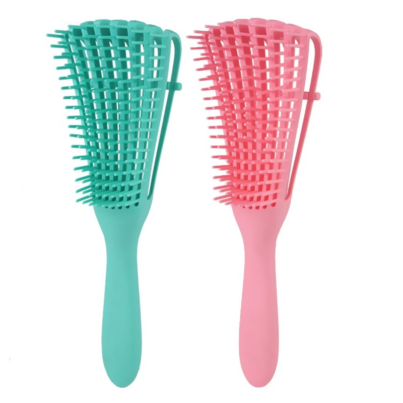 2 шт. кисть для распутывания волос текстурированная 3а до 4с Кудрявые