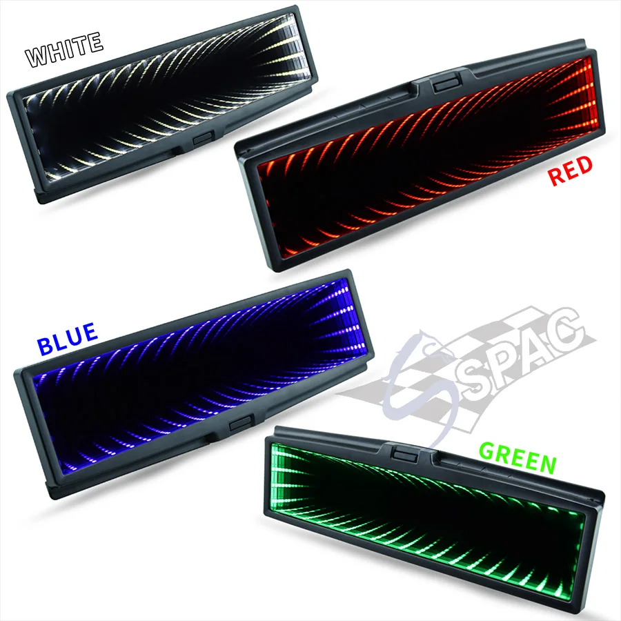 JDM Гоночный Автомобиль регулирусветодиодный светодиодное бесконечное зеркало