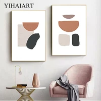 geometric abstract canvas wall poster and print modern graphics art painting vintage decorative picture living room decoration