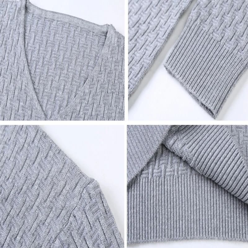 DIMUSI Autumn Men Sweater Casual V-Neck Solid Color Turtleneck Shirt Sweaters Slim Fit Brand Wool Knitted Pullovers Clothing | Мужская