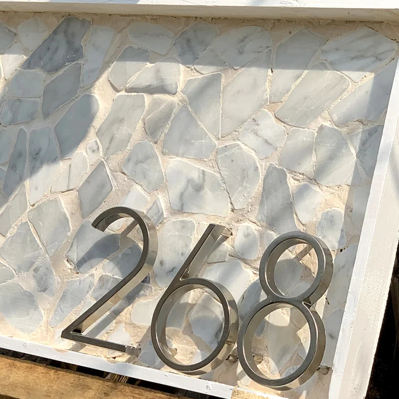 Большие 3D цифры для дома 12 см современные цифр наружной двери 5 дюймов