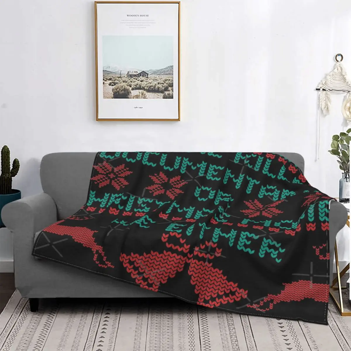 

Manta a cuadros para cama, colcha de invierno con diseño de serie Killer 1