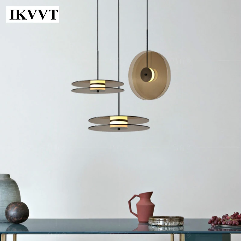 Современные подвесные потолочные светильники круглые кухонные люстры лампа в