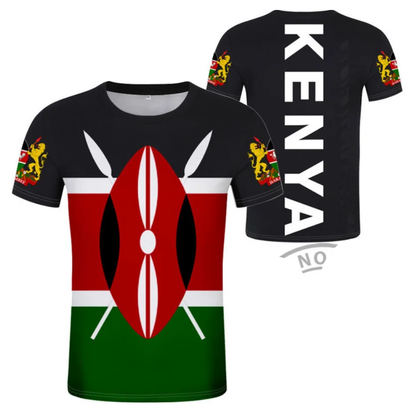 

KENYA t shirt diy free custom made name number ken t-shirt nation flag ke swahili republic kenyan country print photo 0 clothing