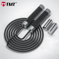 tmt 550g gravity jump rope tangle free with speed bearings silicone handle children skipping 3m ropes for crossfit gym boxing