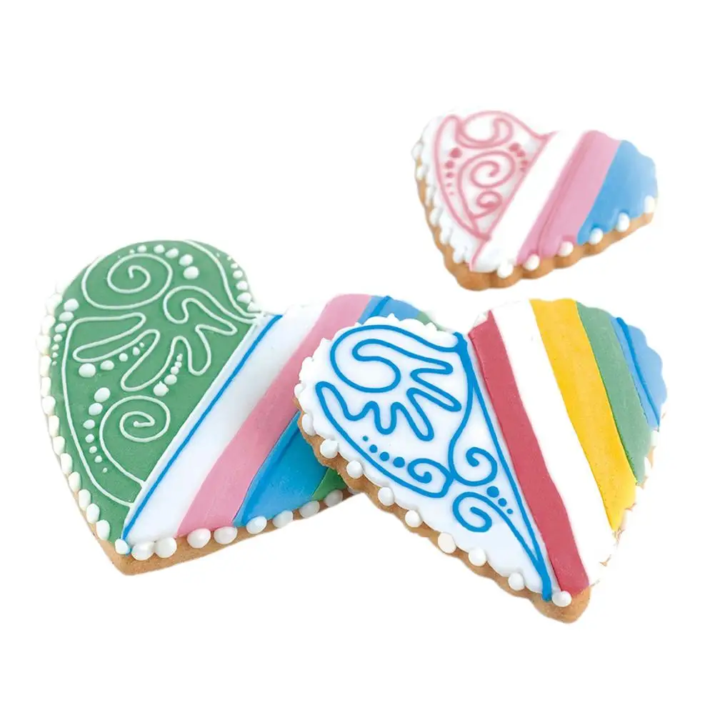 3 шт./компл. форма для печенья в форме сердца из нержавеющей стали резак резки