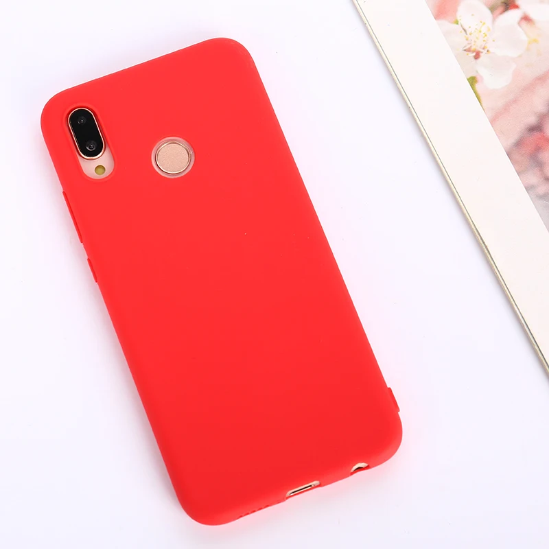 Однотонный силиконовый чехол карамельного цвета для Huawei p20 lite p20lite pro p30 желтый
