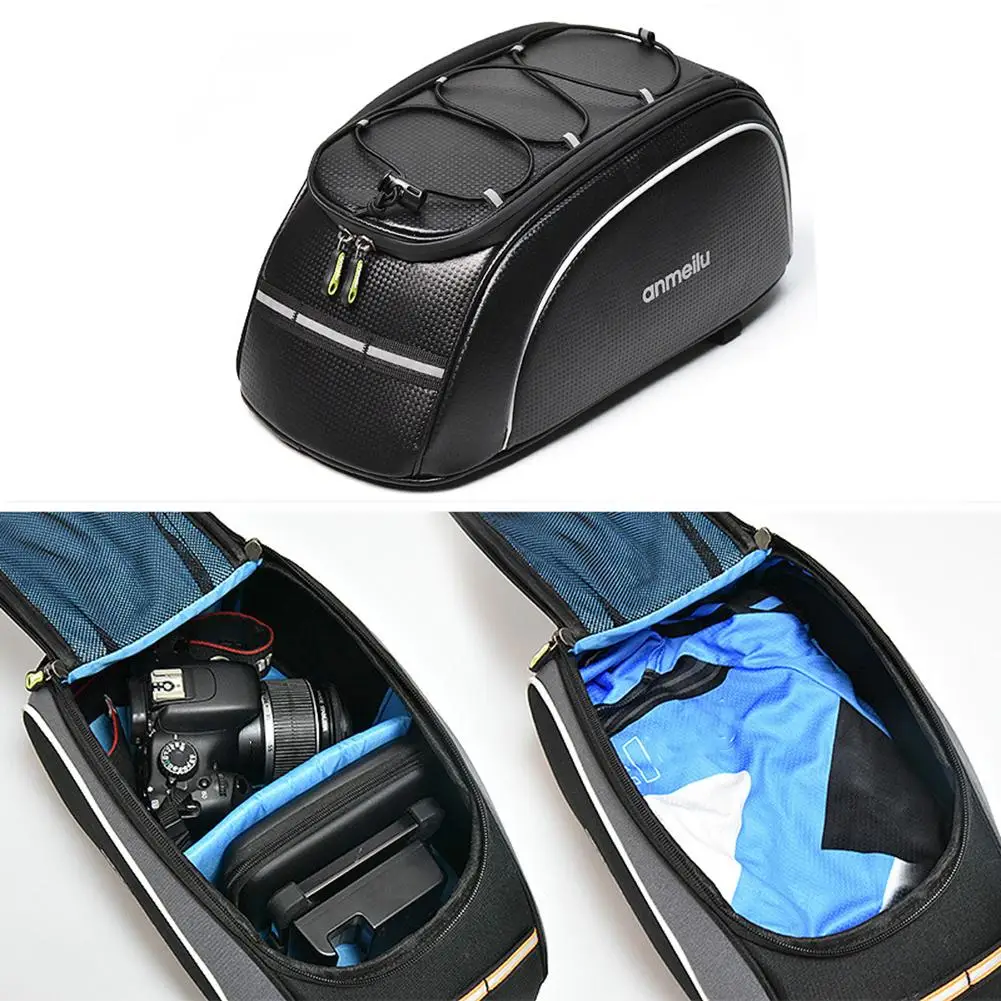 

Waterproof Bicycle Rear Shelf Bag 8L Large CapacityPannier Trunk Basket Storage Pocket Riding Supplies For Various Bike