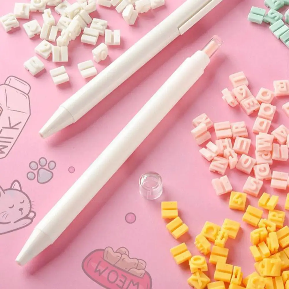 

2 шт./компл., творческая гелевая ручка с буквами, 0,5 мм, гелевая ручка для подписи, гелевая ручка, Студенческая и офисная ручка, канцелярские пр...