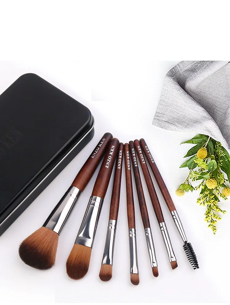 ENZO KEN Professional Cosmetic Brush Makeup Artist Tool for Face Eyeliner Blush Contour Foundation Brushes with Case | Красота и