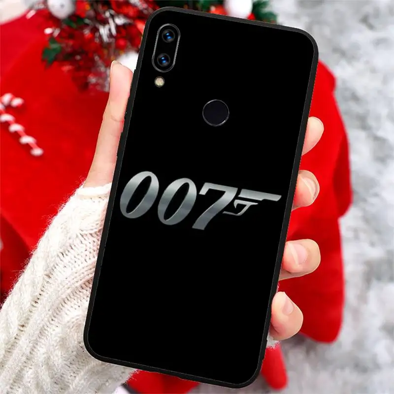 

James bond 007 movie Phone Case For Xiaomi Redmi note 7 8 9 t k30 max3 9 s 10 pro lite Anti-fall protective funda