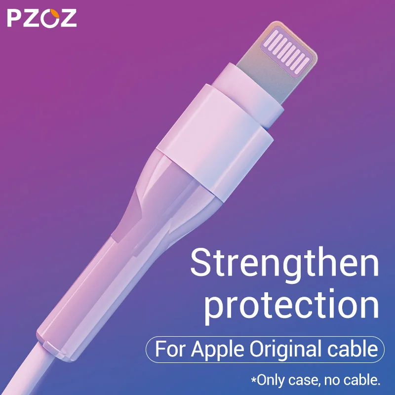 PZOZ USB C защита кабеля для iPhone 15 14 13 12 11 Pro Max Type шнур оригинального кабель