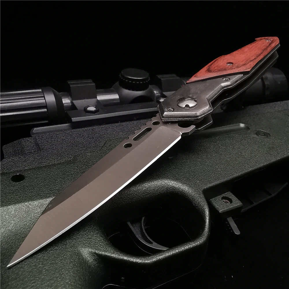 

20CM (7.9') 58HRC Folding Knife Pocket Knife Tactical Knife Survival Hunting 8Cr15 Steel Blade EDC Tool with Back Clip